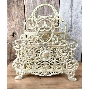 Antique Brass 1870s Cameo Bradley & Hubbard #3572 Desk Letter Organizer